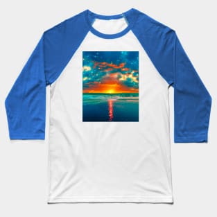 Rainbow Sunset Baseball T-Shirt